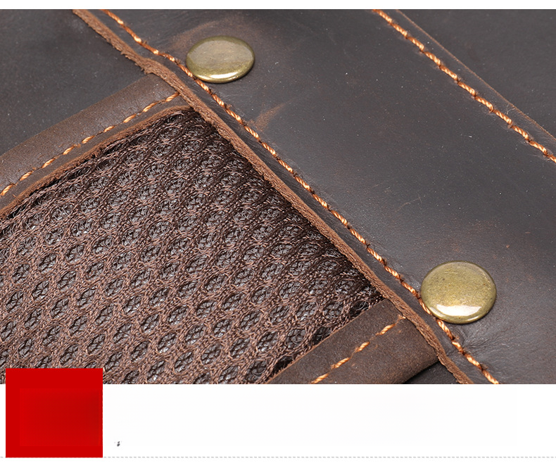 Genuine Leather Running Backpack, Large Capacity Cowhide Leather Travel Bag, Men's_voghion.com